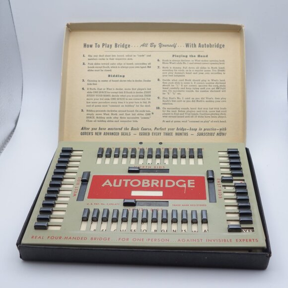 AUTO BRIDGE Play-Yourself Bridge Game by ACTUAL PLAY with CHARLES H. GOREN - Picture 6 of 16